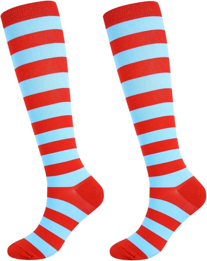 Junely Compression Socks for Women Knee High for Running Athletic Nurses Pregnant Women Work Support Travel Flight Sports - Image 1